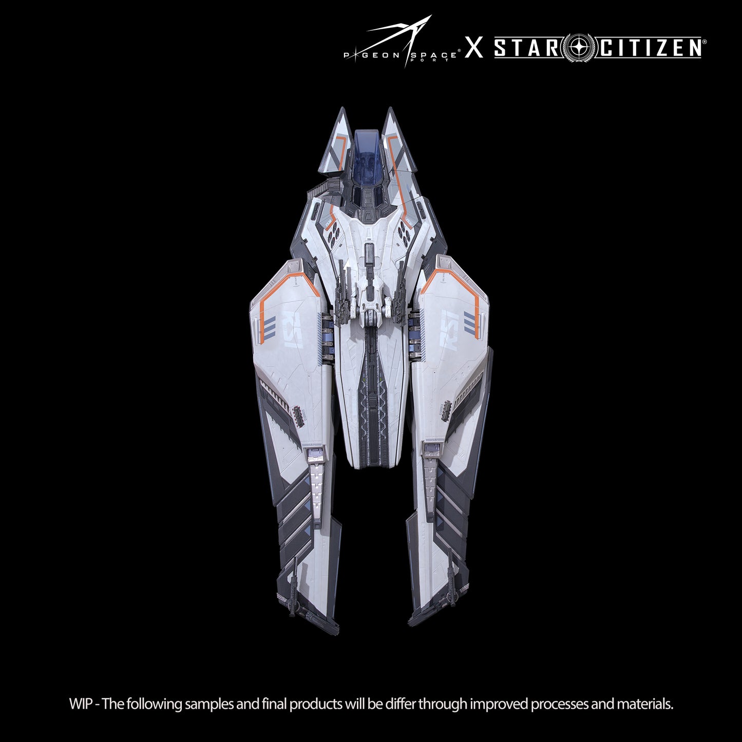 Top-down view of the Star Citizen Scorpius Avalanche Paint model in landing gear on condition