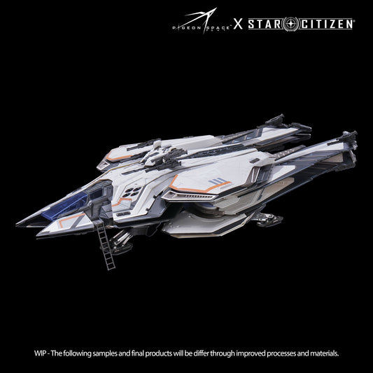 Front diagonal view of the Star Citizen Scorpius Avalanche Paint model retracted wings in landing gear on condition