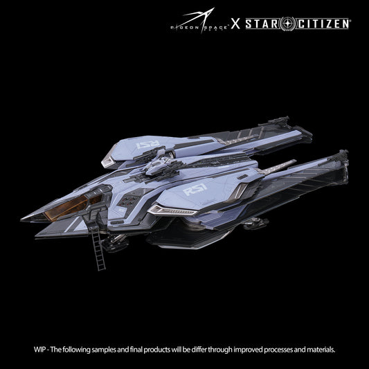 Front diagonal view of the Star Citizen Scorpius Standard Paint model retracted wings in landing gear on condition