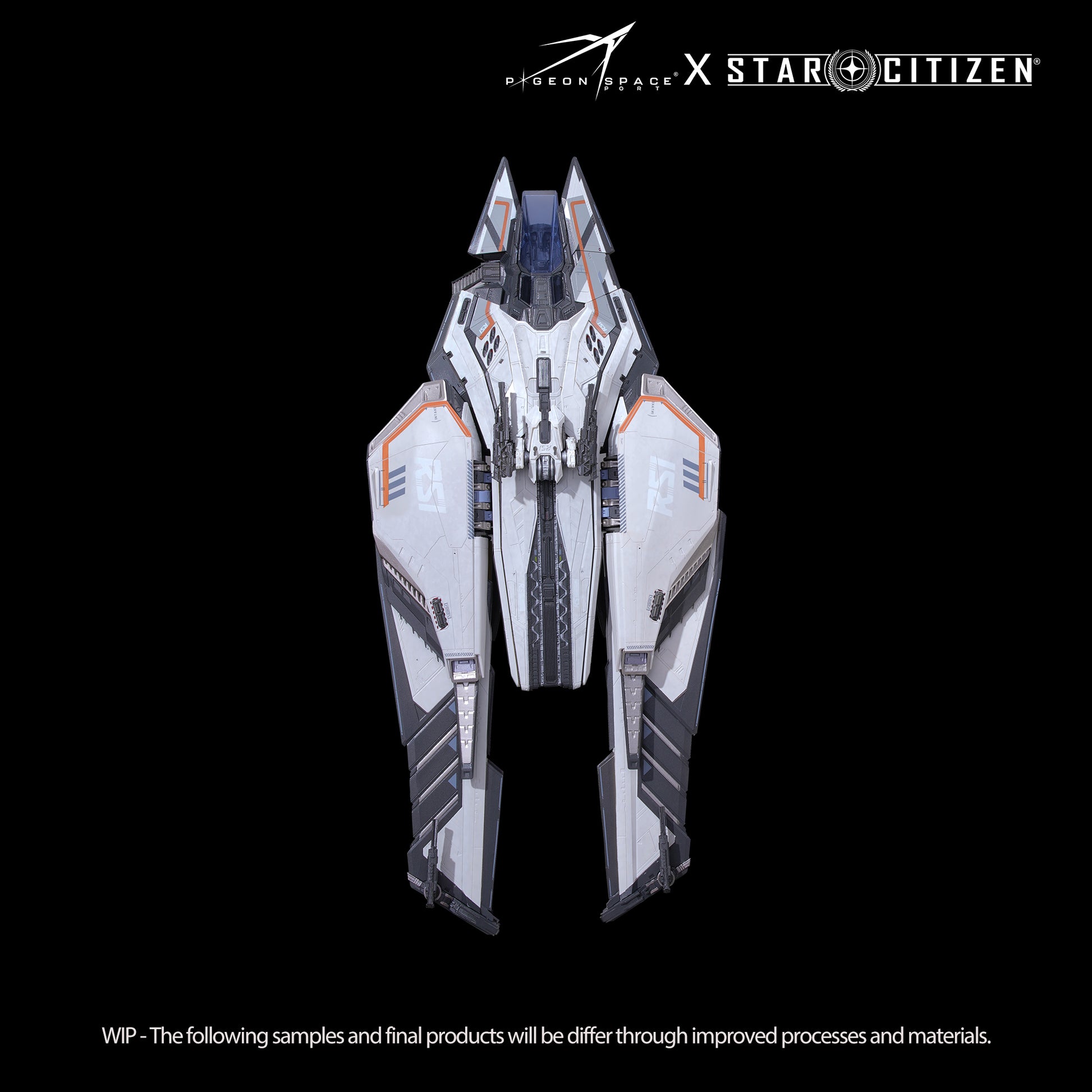 Top-down view of the Star Citizen Scorpius Avalanche Paint model in landing gear on condition