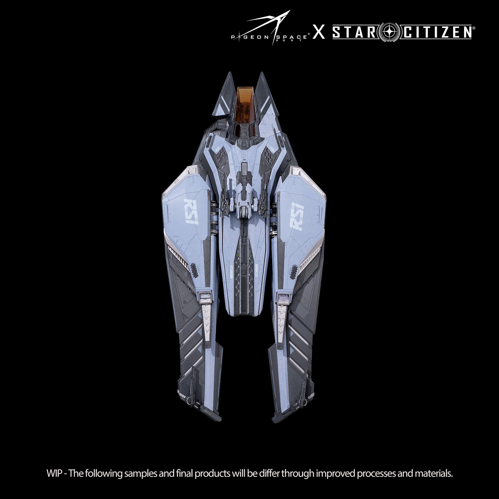 Top-down view of the Star Citizen Scorpius Standard Paint model in landing gear on condition