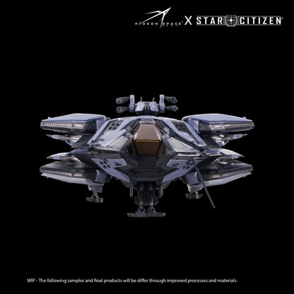 Front View of Star Citizen Scorpius Ship Model Standard paint ship nose cockpit